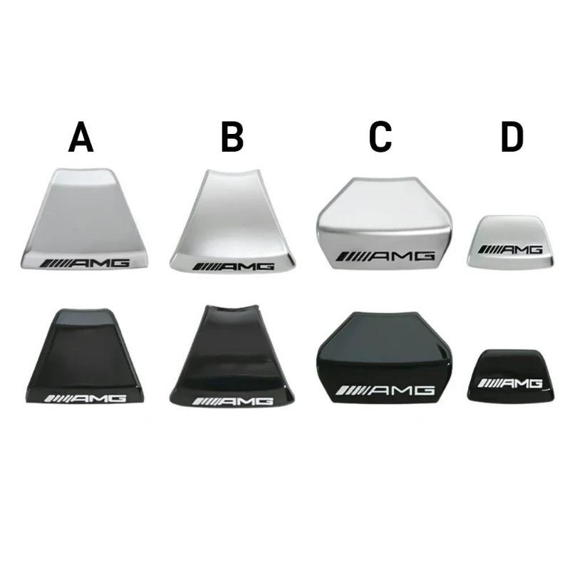 ABS Logo AMG Emblem Car Steering Wheel Sticker For Mercedes Benz AMG W203 W204 W205 W176 W211 W212 W213 GLA GLC Auto Accessories