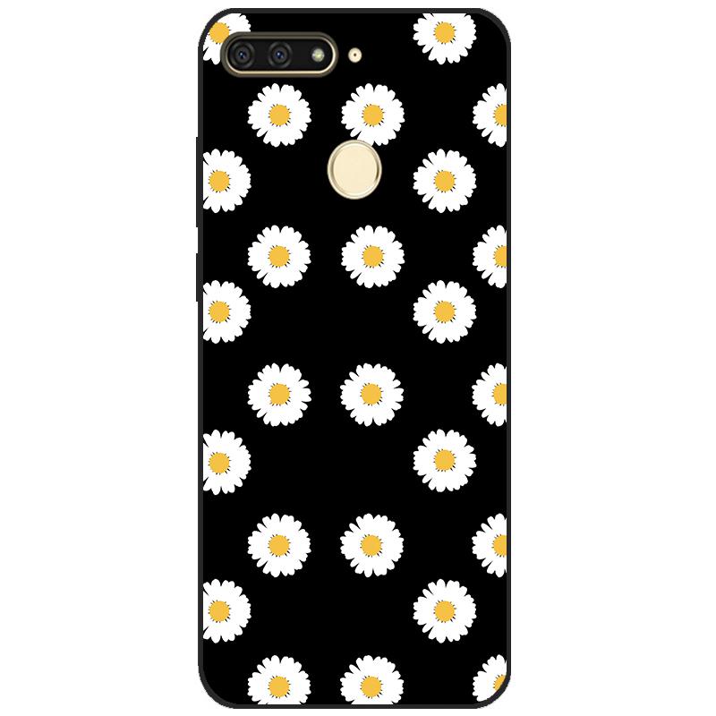 cases for huawei Y6 2018 case 5.7 inch Atu-L21 cover for huawei Y6 Prime 2018 back cover protective soft touch tpu flower rose