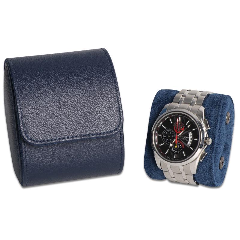 Stock Disponible Bolsa de Viaje Impermeable para Relojes de Cuero – Antiarañazos, Resistente al Desgaste, Almacenamiento Portátil para Relojes Mecánicos