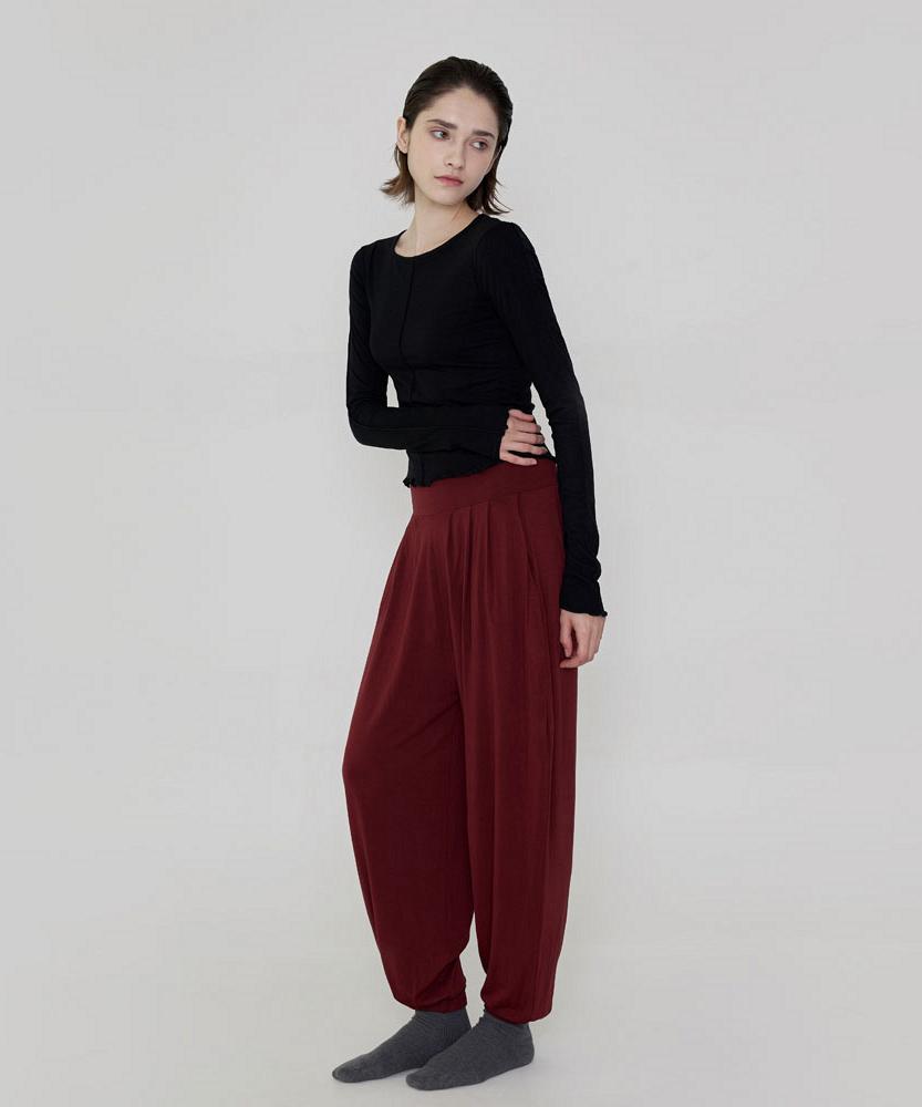 Debiweeo Leorin Harem Pants Devi-B0086-Burgundy