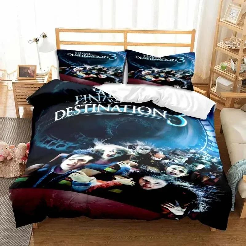Final Destination Film Bettwäsche Bettbezüge Bettwäsche Studentenwohnheim Bettwäsche Bettwäscheset Weiches Warmes Bettwäscheset