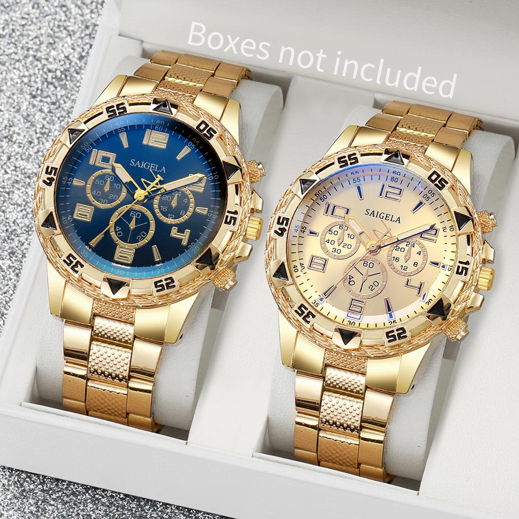 2/3/4PCS Fashion Men Business Watches Set Luxury Large Dial Watch for Men Clock Gift Reloj Hombre