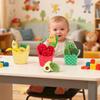 17pcs Color Sorting Toy Set, Color-Coded Fruit and Vegetable Plush Toys, Sensory Toys, Suitable For Babies, Early Education Gift