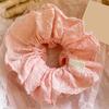 Elegant Hair Scrunchies for Women Large Double Layer Elastic Hair Scrunchy