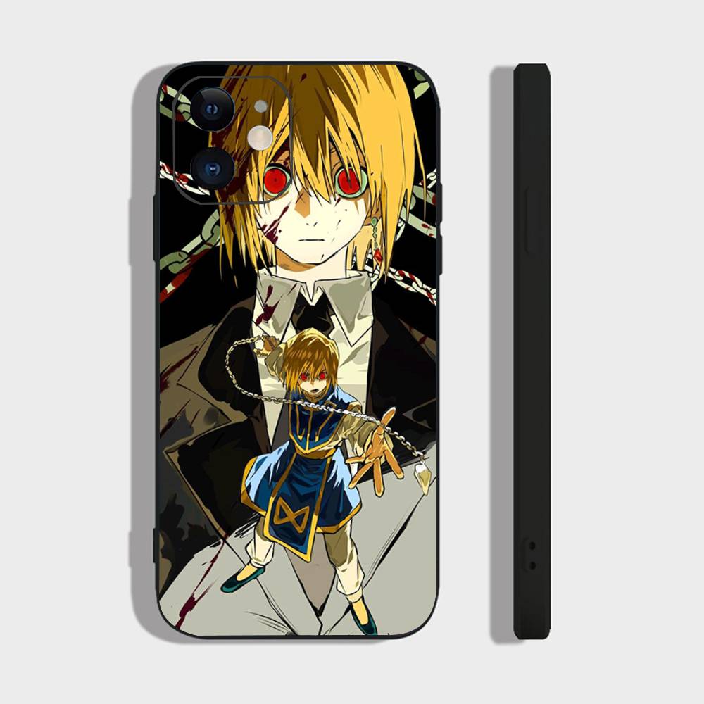 HUNTER X HUNTER Anime Kurapika Phone Case For IPhone 17 Air 16 15 14 13 Pro Max 11 12 Black Silicone Cover