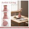 Creative Origami Vase European Pleated Vase Plastic Waist Folding Flower Vase Folding Paper Style Dry Flower Bottle Modern