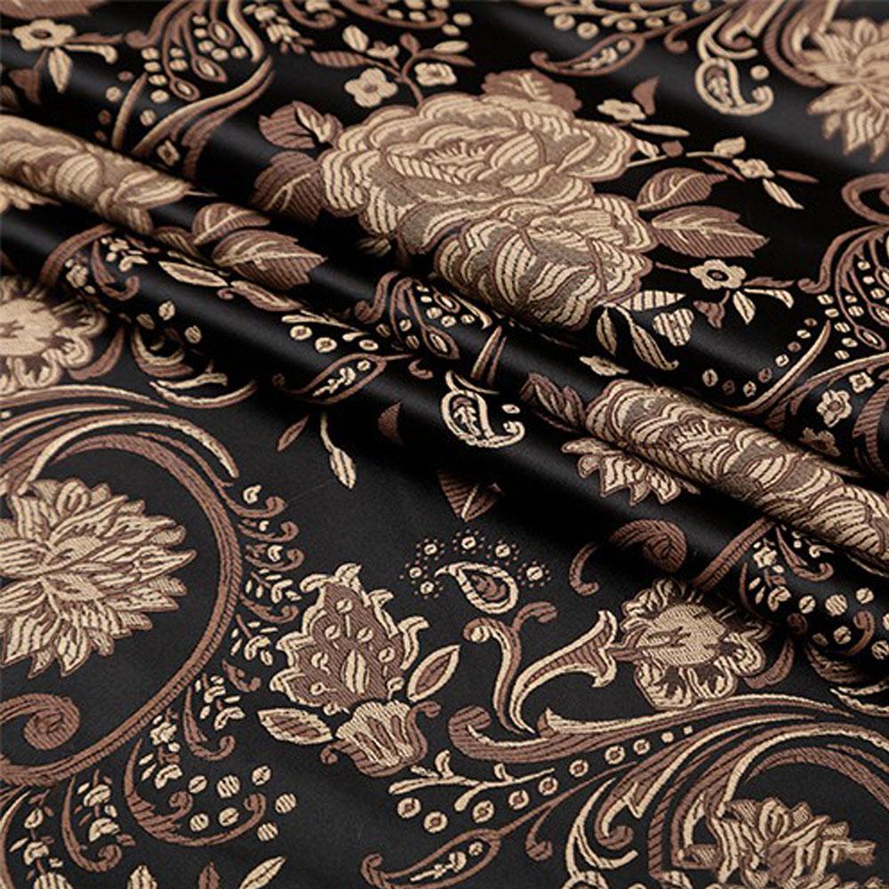 

75x50cm Wheat Floral Pattern Damask Silk Satin Brocade Jacquard Fabric DIY Cheongsam Costume Upholstery Curtain Sewing Patchwork 50cmx75cm шоколадный