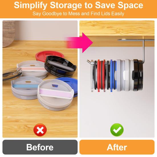 2 Stück Becherdeckel Organizer Edelstahl Kein Multifunktionsbohrer Klebstoff Unter-Schrank Stahl Küche Papierhandtuch