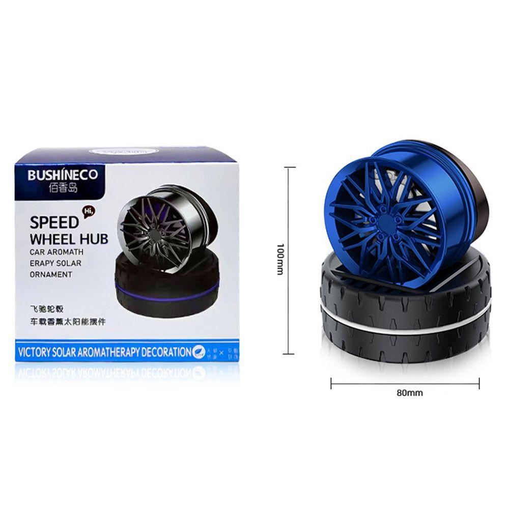 1Pcs Solar Powered Air Freshener Diffuser Simulated Wheels Auto Aroma Diffuser  Home Decor