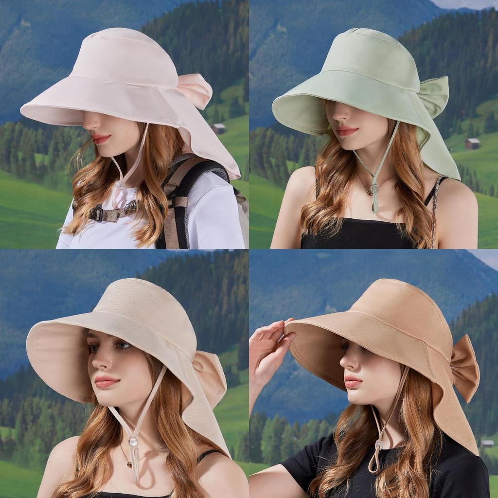 Summer Outdoor Fashion Hat With Sunshade And Neck Protection For Women