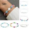 Seaside Commemorative Jewelry Summer Beach Bracelet, Bohemian Sea Shell Turtle Braided Handmade Woven Style Vacation Gift String Wristband, Adjustable