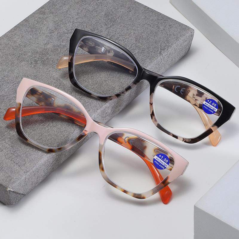 Hawksbill Reading Glasses Square Anti-Blue Reading Glasses Frame Glasses