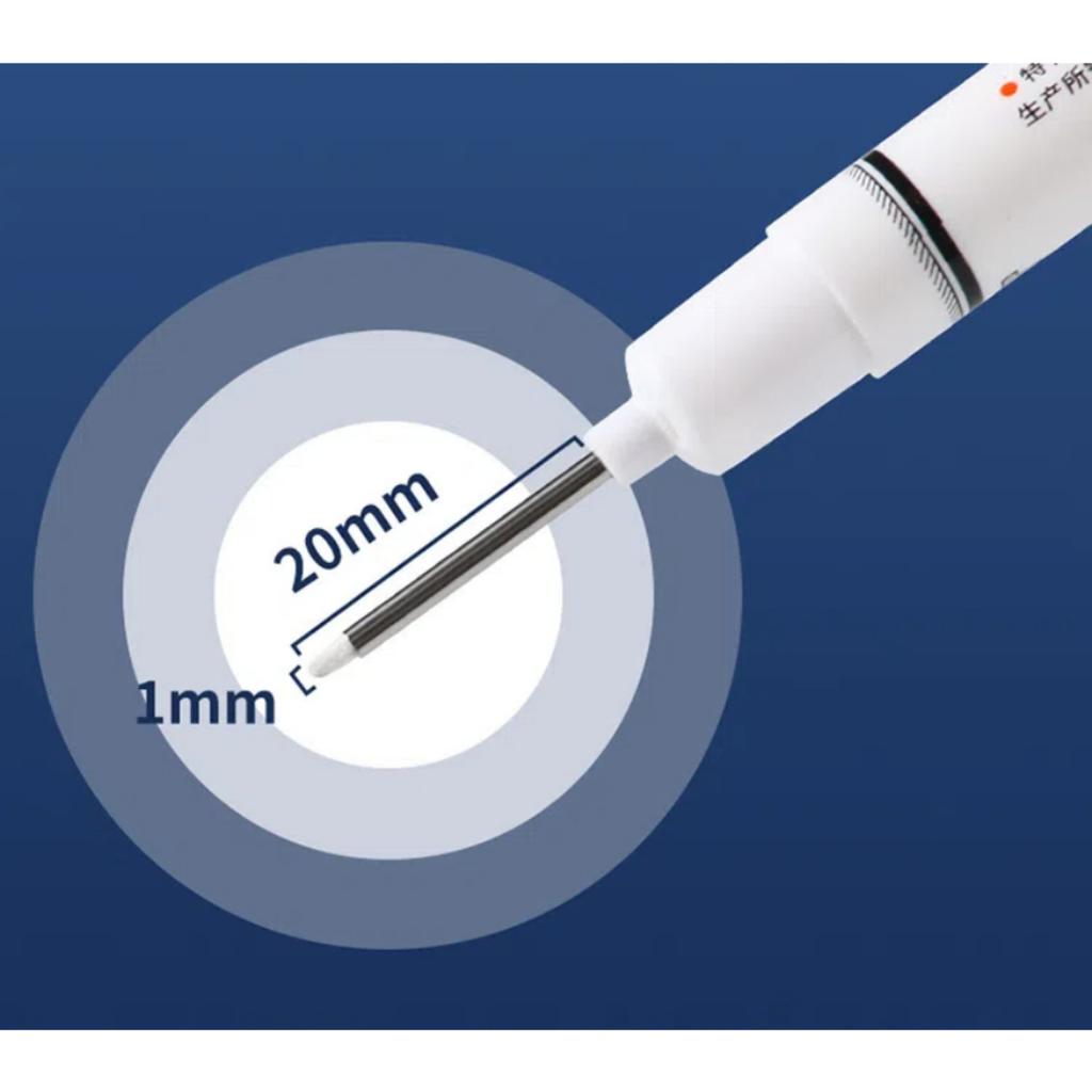5 ks 20mm permanentní fix s extra dlouhým hrotem - Rychleschnoucí průmyslový popisovač na bázi oleje pro dlaždice, dřevo a kov, Velkokapacitní psací nástroj odolný proti vyblednutí