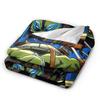 Soft Blankets Camping TMNT Game  Throw Blanket  Flannel Bedspread For Couch Chair Sofa Bed Street Trend Sofa Bed Cover