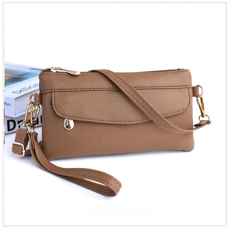 Damen Umhängetasche, Leichte Geldbörse, Clutch, Kartenhalter, Münzfach