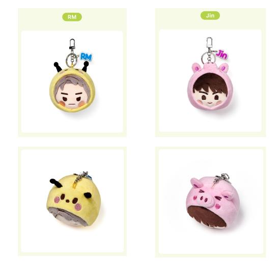 BTS Face Keyring