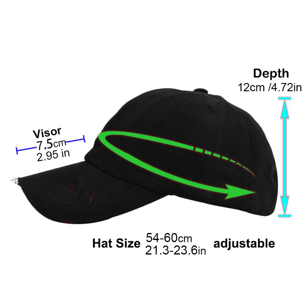 New Hole Baseball Caps Men Women Solid Color Cotton Sunhat Outdoor Sports Cycling Hats Fashion Unisex Sunscreen Cap Casual Hat