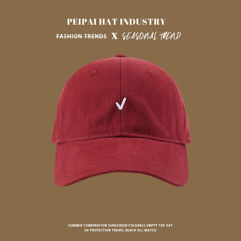 Baseball cap children four seasons casual versatile high cranial top show face small simple sunshade sunscreen cap