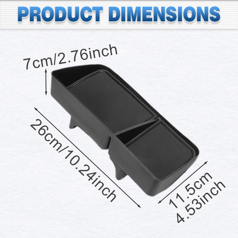 Car Dashboard Tray Storage Box with Mat For BYD Song Plus EV 2024 2025 Center Console Storage Box Dashboard Organizer