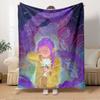 K POP Anime Girls Group Four Seasons Soft Warm Blanket All Season Thick Knit Polyester Bedspread for Bed, Camping, Travel
