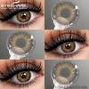 1 Pair Colored Pupils for Brown Color Eyes Green Eye Contacts Cosmetics Natural Blue Eye Lenses for Makeup Gray Pupils