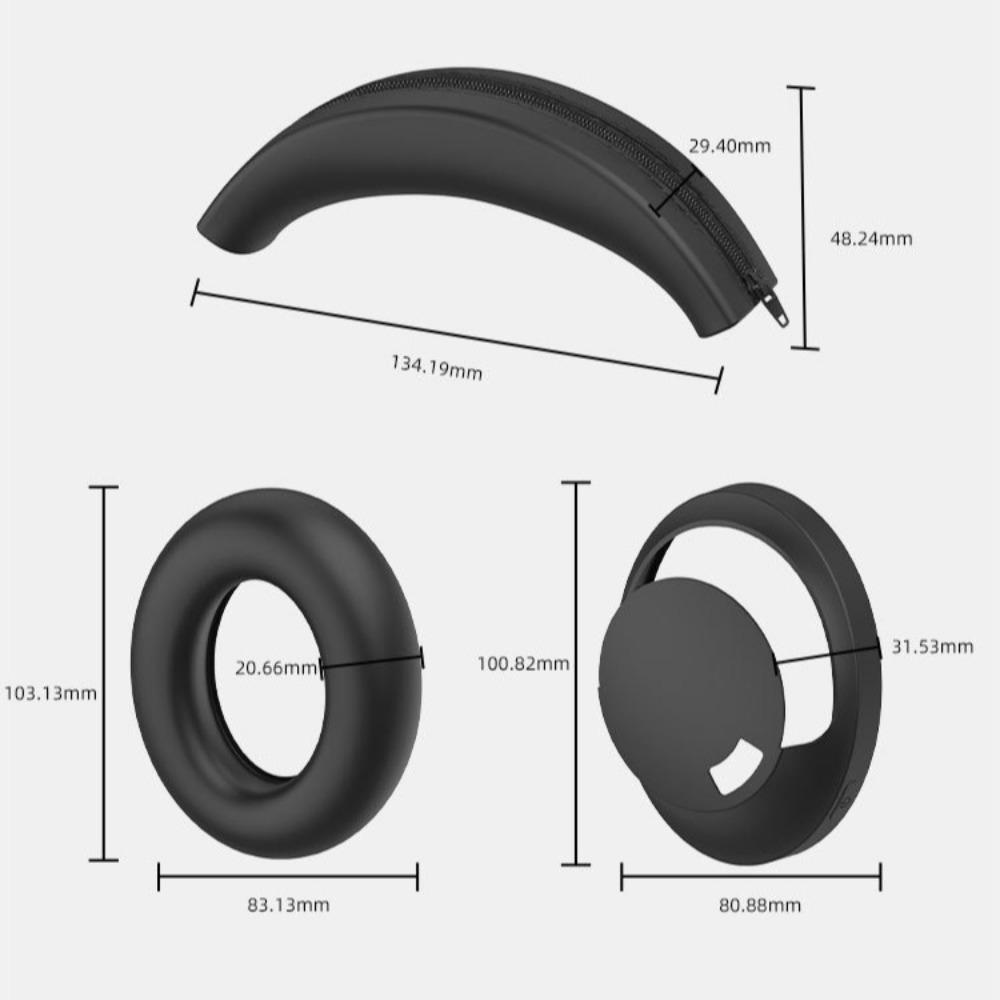 1Pcs/3Pcs Silicone Earphone Headband Soft Ear Pads Cover Headband Cushion for 1MORE SonoFlow