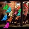 Solar Windspiel Lichter Außen Wasserdicht LED Farbwechsel Kolibri Schmetterling Fee Hängelichter Terrasse Garten Hof Dekoration