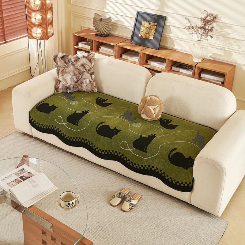 

Special-Shaped Sofa Cushion Is Universal In All Seasons, Dirt-Resistant And Non-Slip Seat Cushion New High-End Straight-Row Sofa Cover Towel 90*90cm