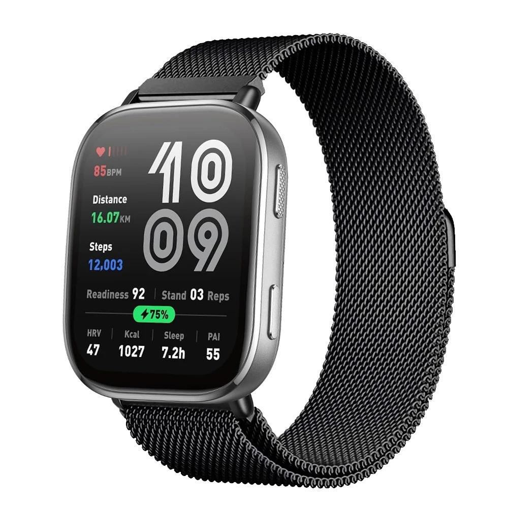 Magnetisches Armband für Für Amazfit Bip 6 Armband 22mm Band Metall Mesh Smartwatch Armband Correa Für Amazfit Bip6 Uhrenarmbänder