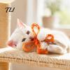 Pet Supplies for Indoor Cats Mesh Tube Cat Toy, Butterfly Shape Interactive Chew Toy with Bells Toys Multi Households And Plush Balls,