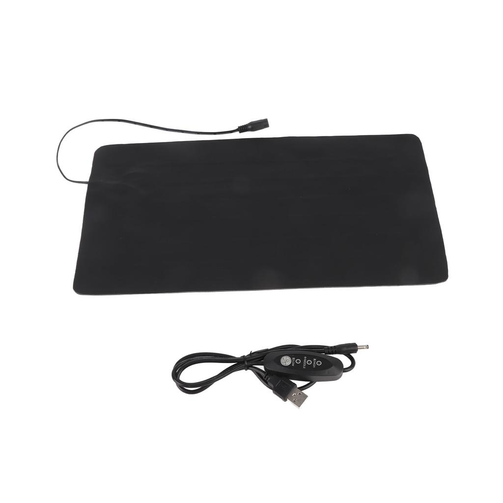 Seedling Heat Mat 3 Gear Temperature Adjustment PU Leather Hydroponic Plant Heating Pad for Indoor Gardening