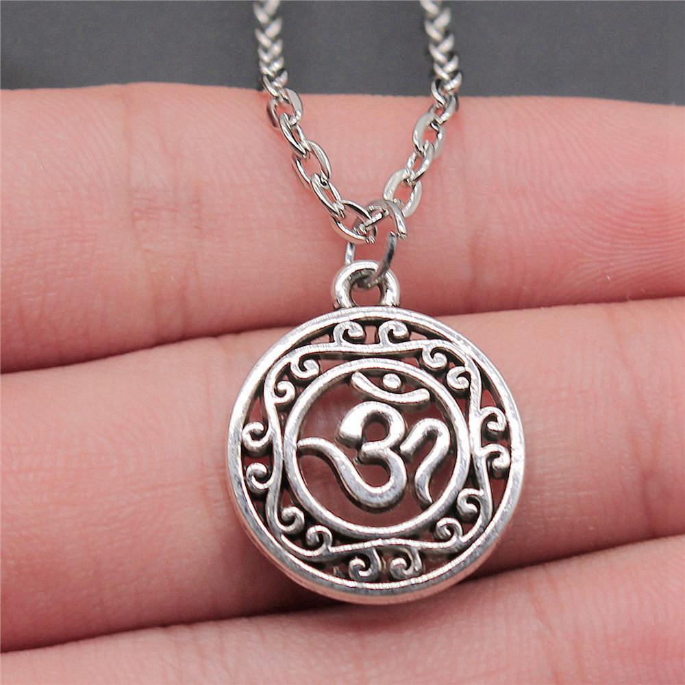 OM Jógový náhrdelník na krk 43cm řetízek Dámské šperky Plážové Boho věci