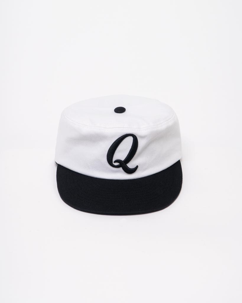 Old Ike Olnyu Q Logo Pillbox Cap Black & White