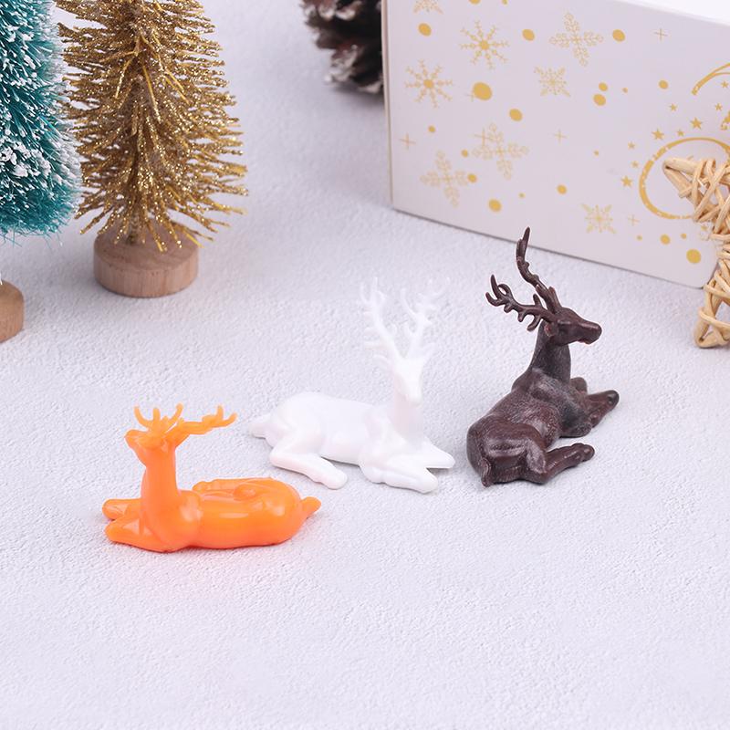 Miniaturní domeček pro panenky Socha jelena Elk Ornamenty Doplňky k dekoraci domečku pro panenky