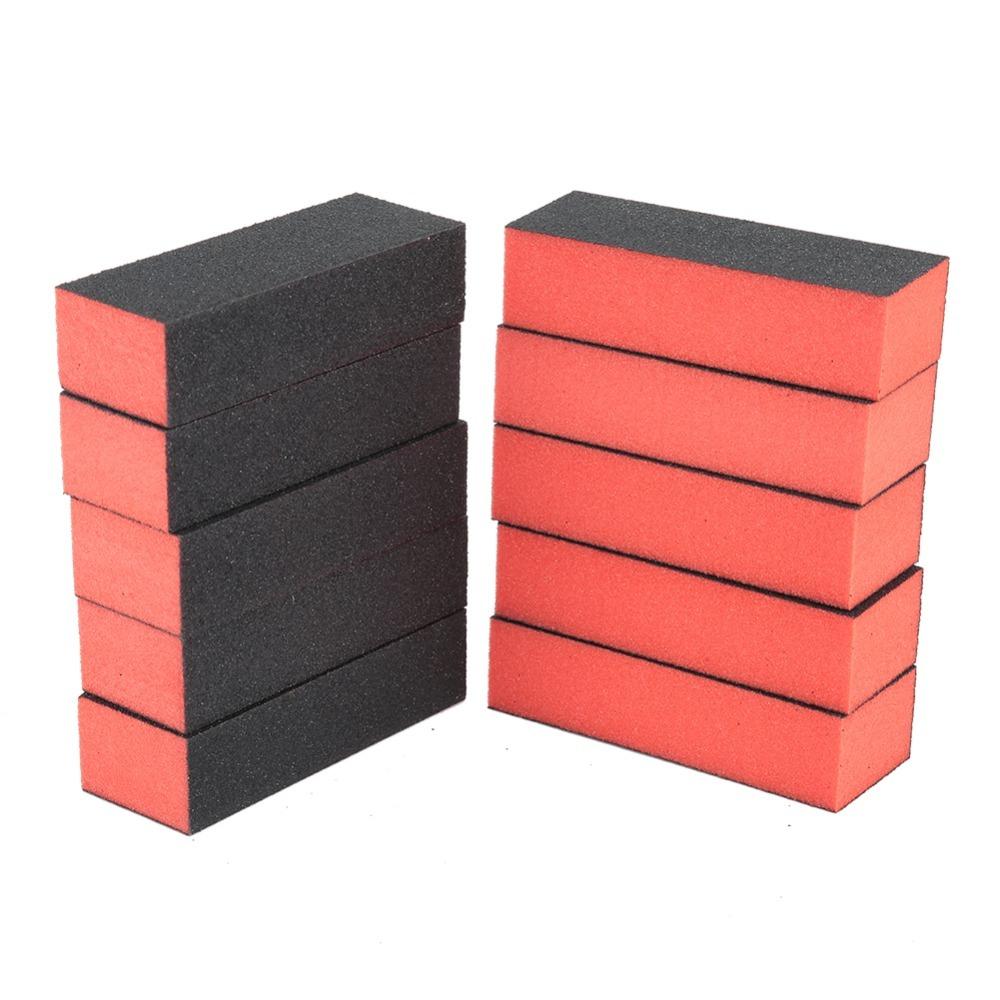 10pcs Professional Nail File Flexible Manicure Polisher Buffing Block  Home Manicure Use