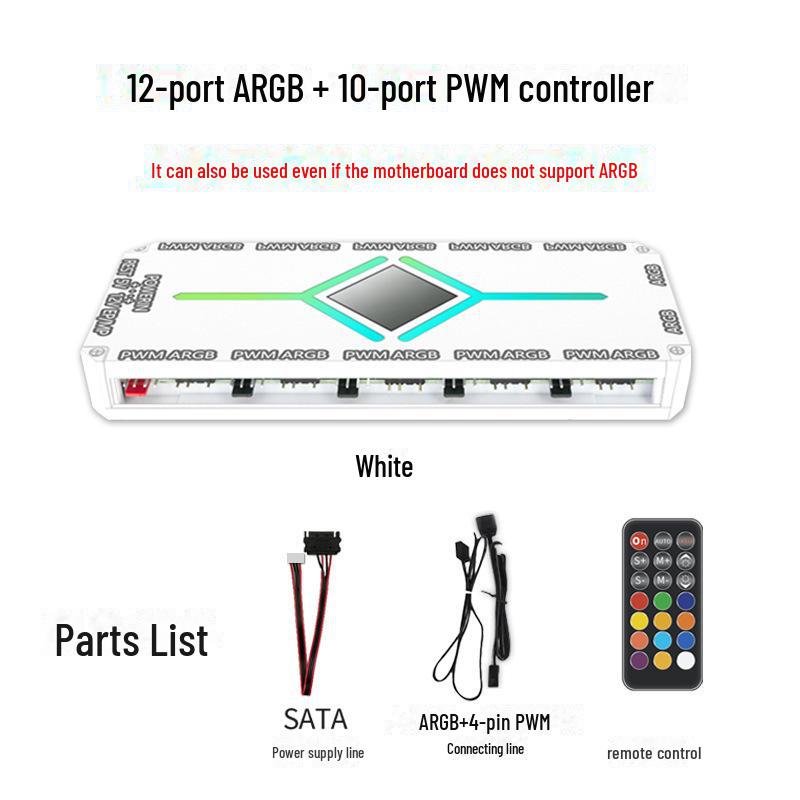 Prism 4. generace Pro ARGB chladicí ventilátor s 3pinovým 5V synchronizačním ovladačem pro počítačové skříně