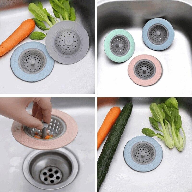 1pc Tragbare Silikon Waschbecken Filter Ablauf Stecker Filter Waschbecken Müll Sammler Küche Bad Zubehör Sieb und Filter