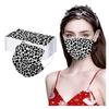 Adult Mask Leopard Printing Disposable Face Mask Industrial 3Ply 10PCS/50PCS