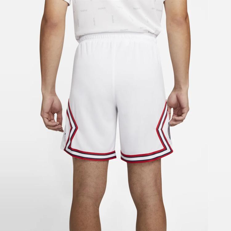 Jordan Paris Saint-Germain al patrulea kit ediție pentru fani, pantaloni scurți de fotbal, respirabili, pentru bărbați, alb DH7473-100