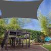 Gray quadrilateral shape Sun Shade Sail 2*3m Sun Shelter Fabric  Outdoor rain protection