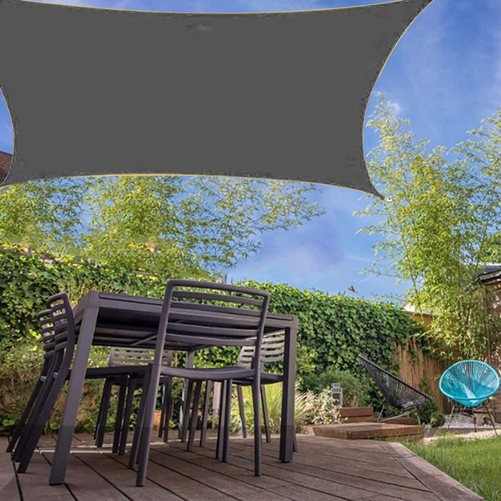 Gray quadrilateral shape Sun Shade Sail 2*3m Sun Shelter Fabric Outdoor rain protection