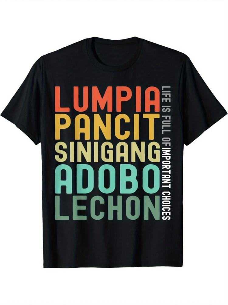 Filipino Food T-ShirtPhilippine Lumpia Pancit Sinigang Adobo Lechon Unisex T-Shirt