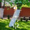 Lighting Ball Pointed Bead Flower Moon Prism Crystal Wind Chime Jewelry Decor Sun Ball Crystal Hanging Metal Ornament
