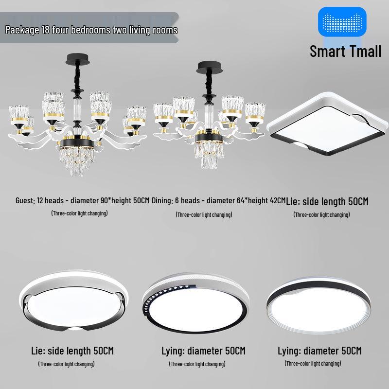 Chinese Style Luminous Crystal Chandelier: Modern Luxury Lighting for Living Rooms and Halls