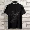 New Summer Chinese Style Embroidered T-shirt Men Half-sleeved Loose Casual Top