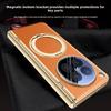 For OPPO Find N6 Case Luxury PU Leather Ring Stand Magnetic Wireless Charging Protective Back Cover For Find N6 N 6 Phone Shell