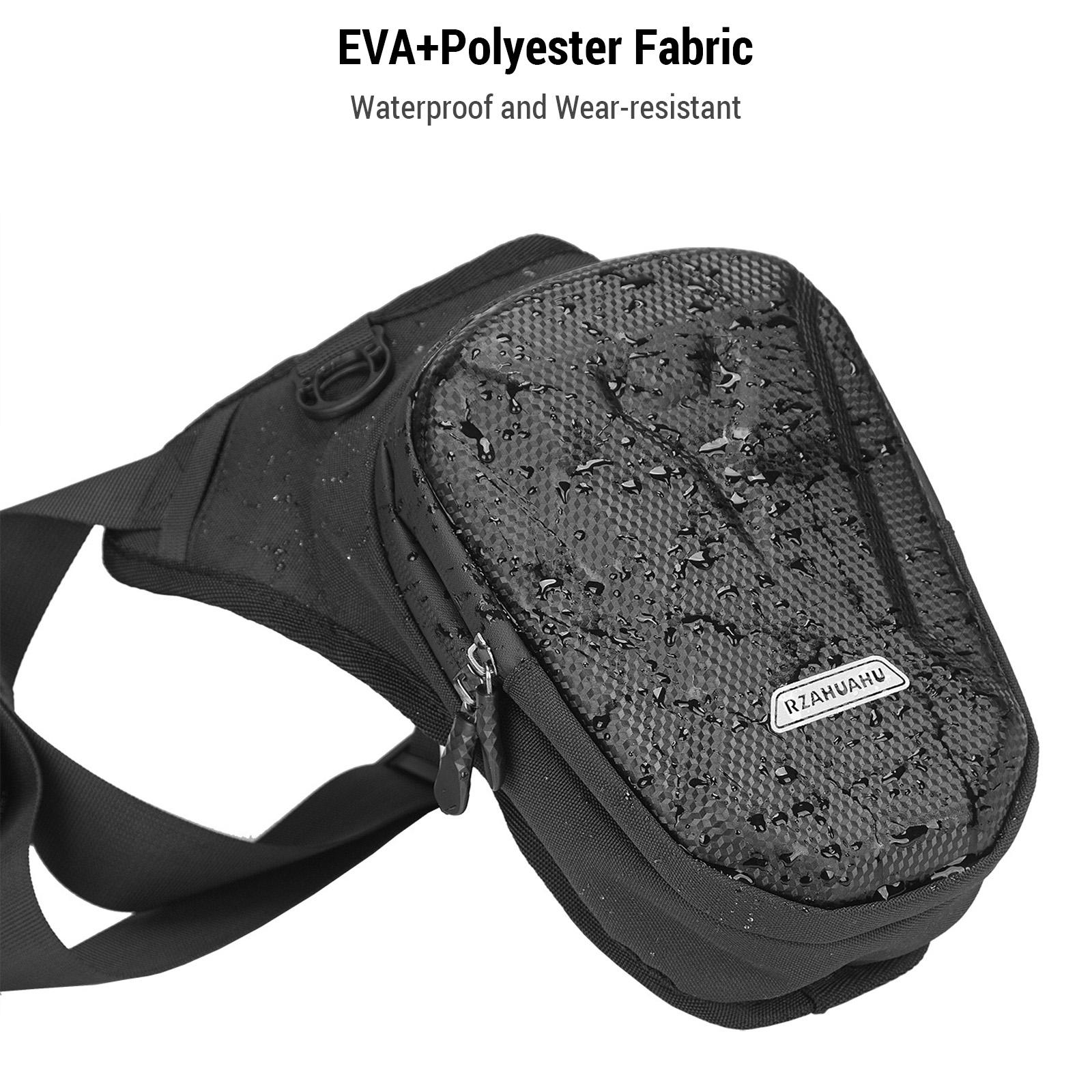 EVA Hard Shell Мотоциклетная боковая сумка для ног Водонепроницаемая уличная повседневная — фото 5