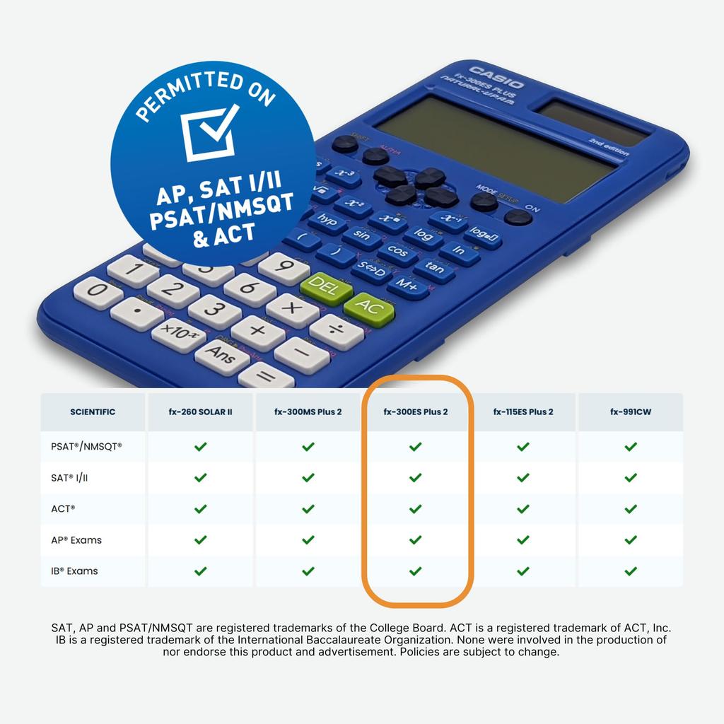 Casio Blue Scientific Calculator fx-300ESPLS2