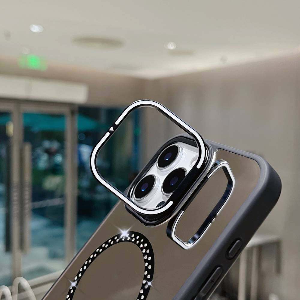 Husă oglindă pentru Samsung Galaxy S23 Ultra/ S23/ S22 Plus/ S21/ S21+ MagSafe Magnetic Fashion Machiaj Culoare Bomboană Sclipici Husă Telefon cu Suport