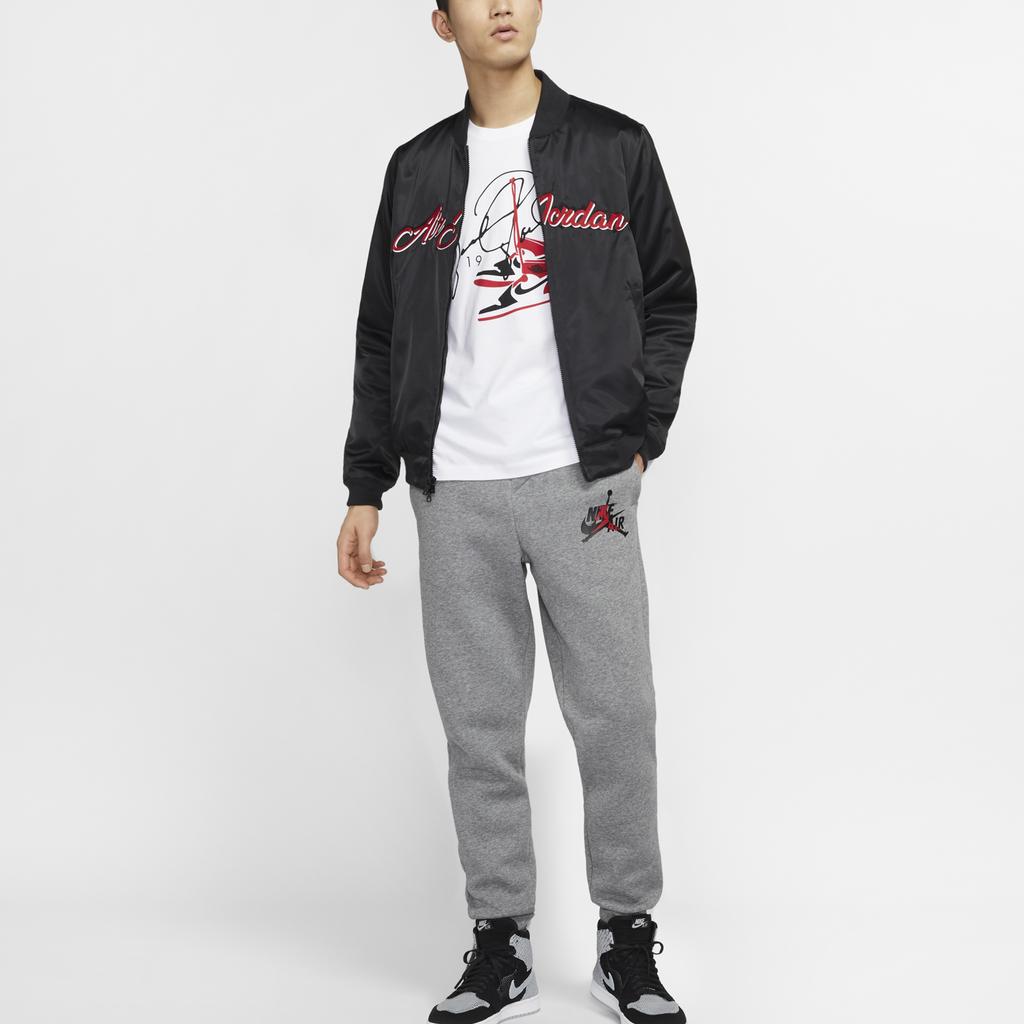 Jordan MA-1 Bomber Jacket With Baseball Collar And Long Sleeves Men Outerwear Black CD5760-010